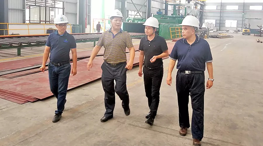 肇慶高新區(qū)黨工委關鍵副書記一行蒞臨鵬凱新工廠考察調(diào)研