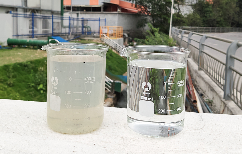 進(jìn)出水質(zhì)對(duì)比